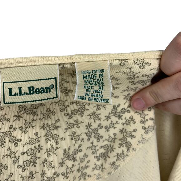 Vintage L.L. Bean Dainty Delicate Floral Garden Button Cardigan Long Sleeve XL - Picture 4 of 9